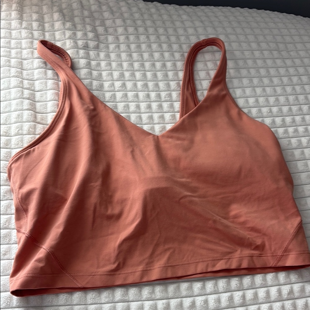Women's Coral Lululemon work out Top